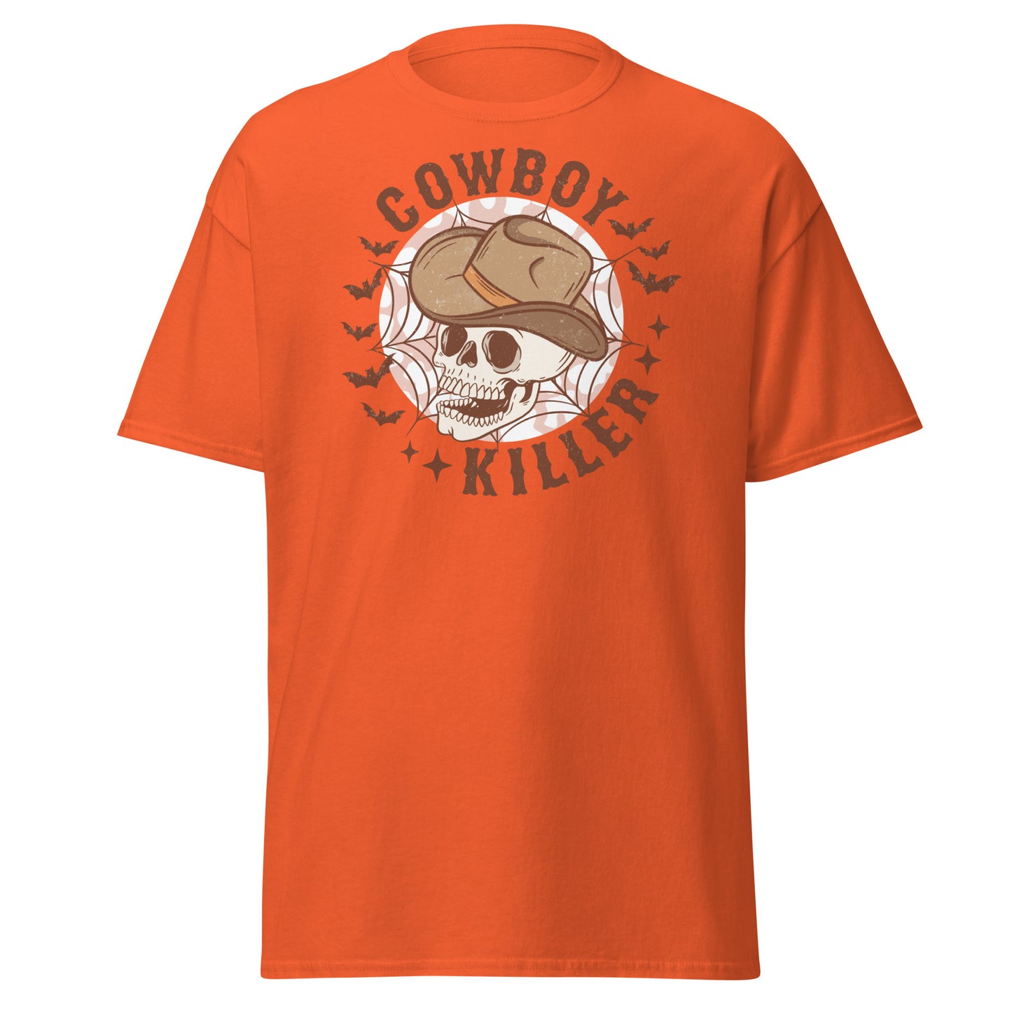 Spooky Vibes: Scary Cowboy Killer Skull Tee