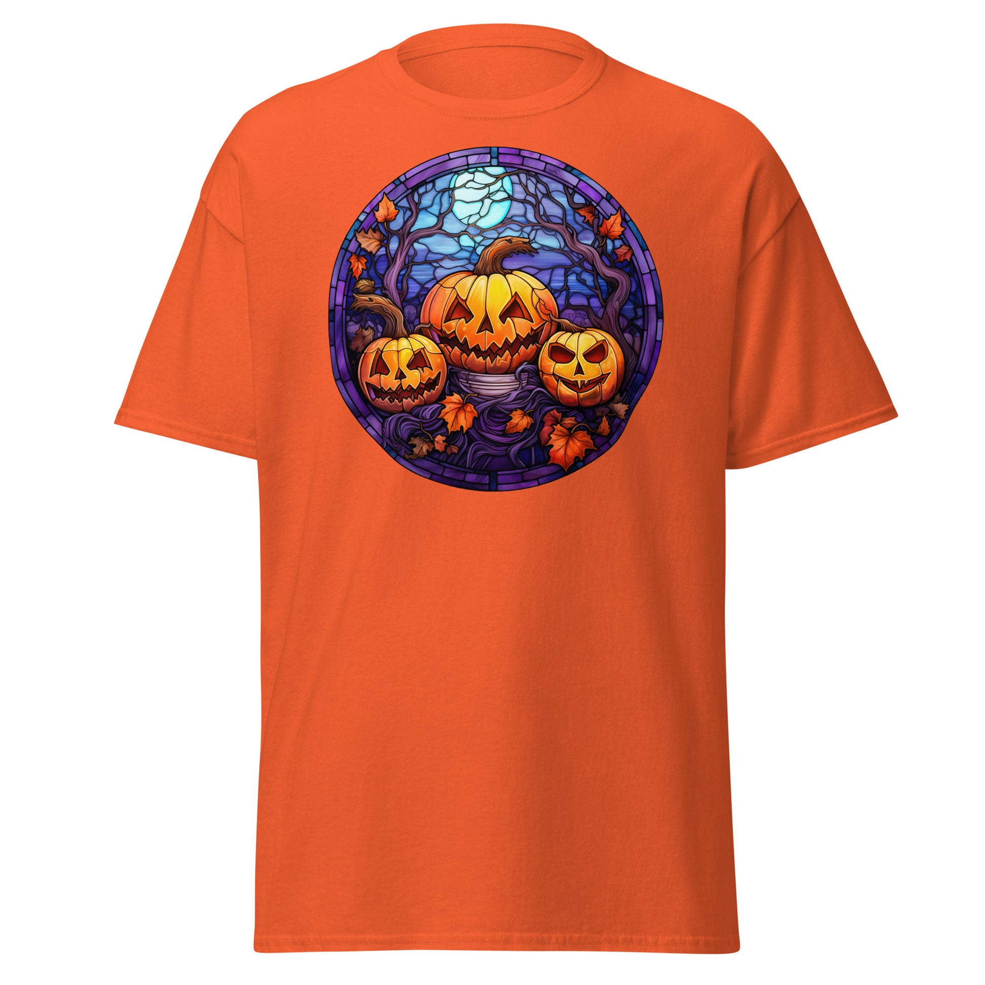 Chic Stained Glass Charm: Halloween Tee