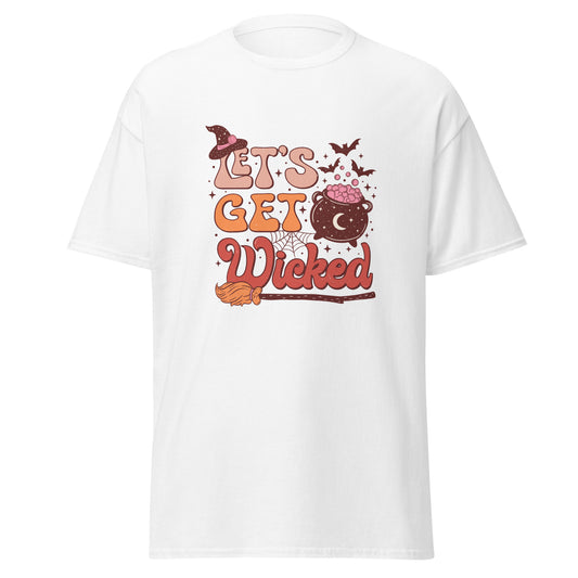 „Let s Get Wicked“, Halloween-Design, weiches T-Shirt aus schwerer Baumwolle