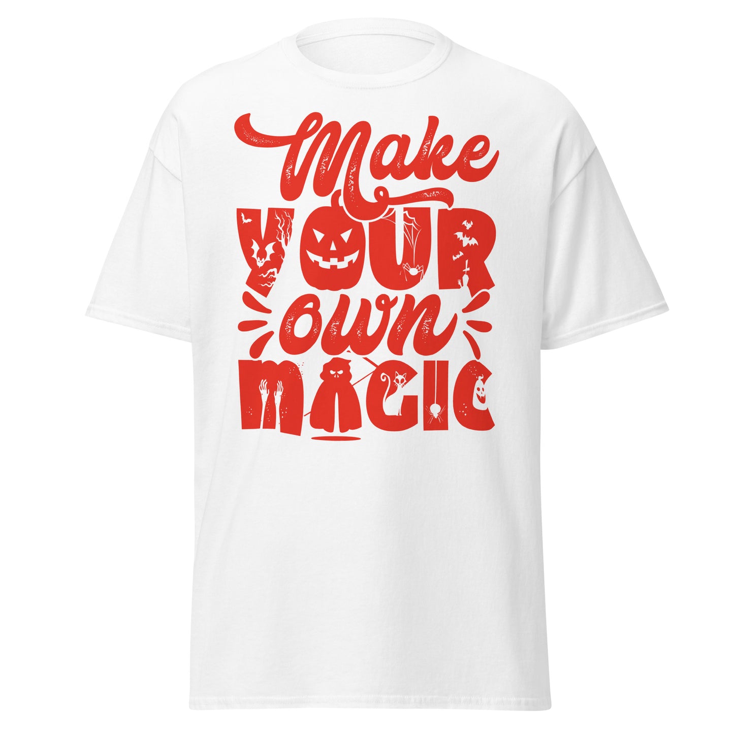 Make Your Own Magic , Halloween Design Soft Style Heavy Cotton T-Shirt