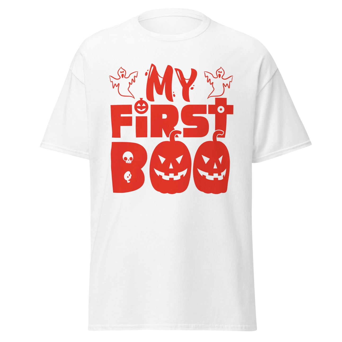 My First Boo , Halloween Design Soft Style Heavy Cotton T-Shirt