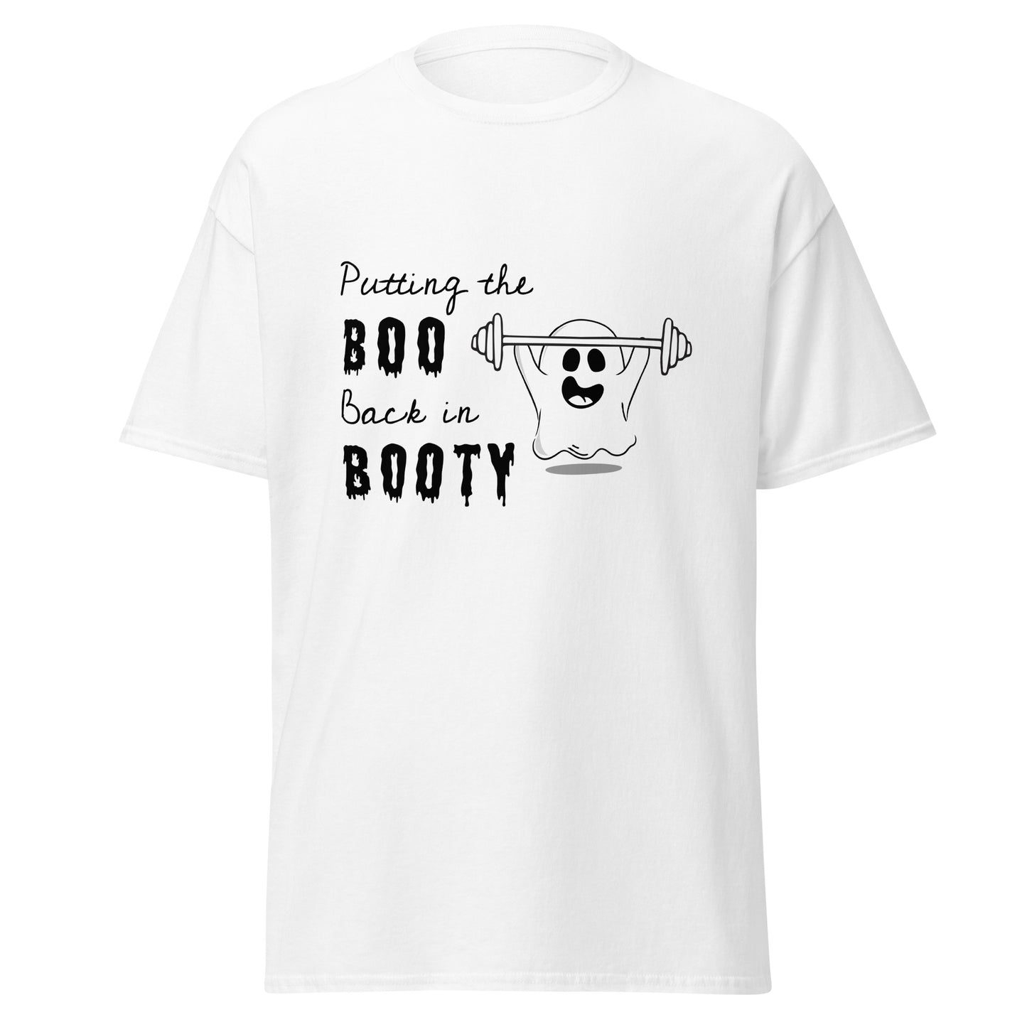 Putting The Boo Back In Booty, camiseta de algodón pesado de estilo suave con diseño de Halloween