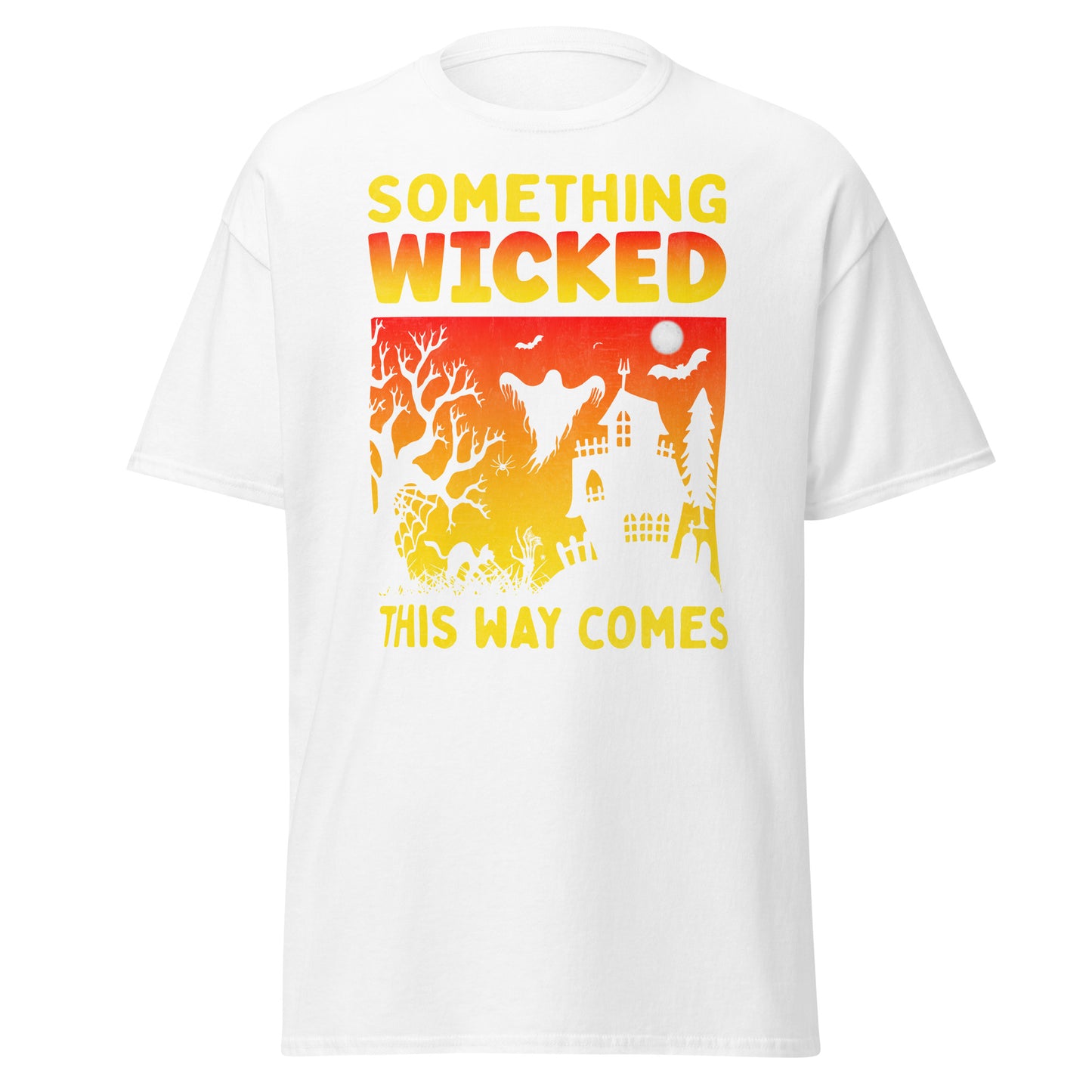 Something Wicked This Way Comes , Halloween Design Soft Style Heavy Cotton T-Shirt