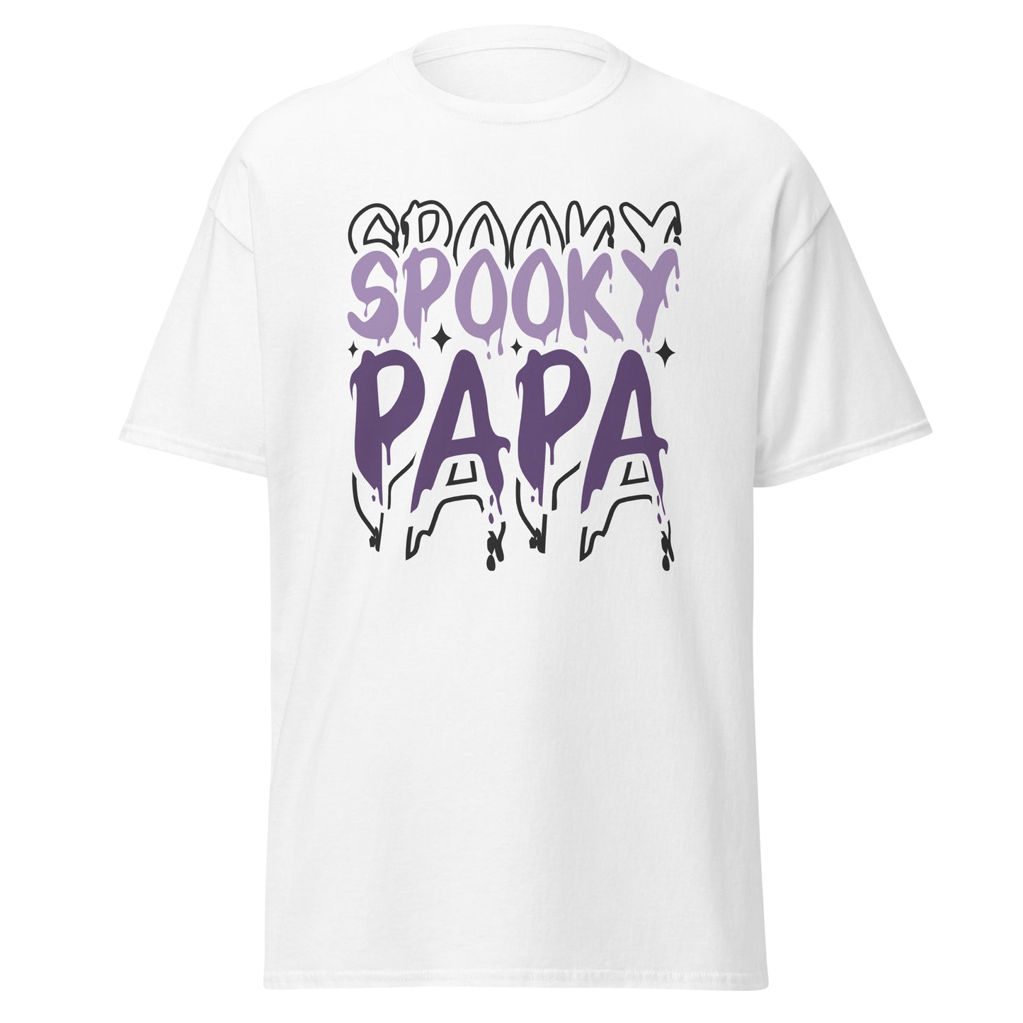 Gruseliger Papa, weiches T-Shirt aus schwerer Baumwolle im Halloween-Design