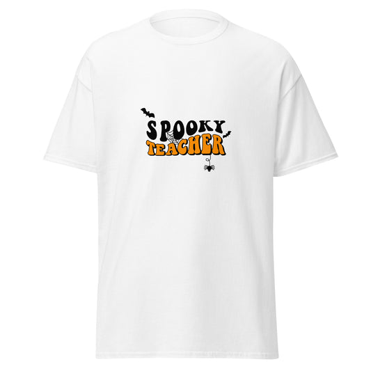 SPOOKY TEACHER , Halloween Design Soft Style Heavy Cotton T-Shirt