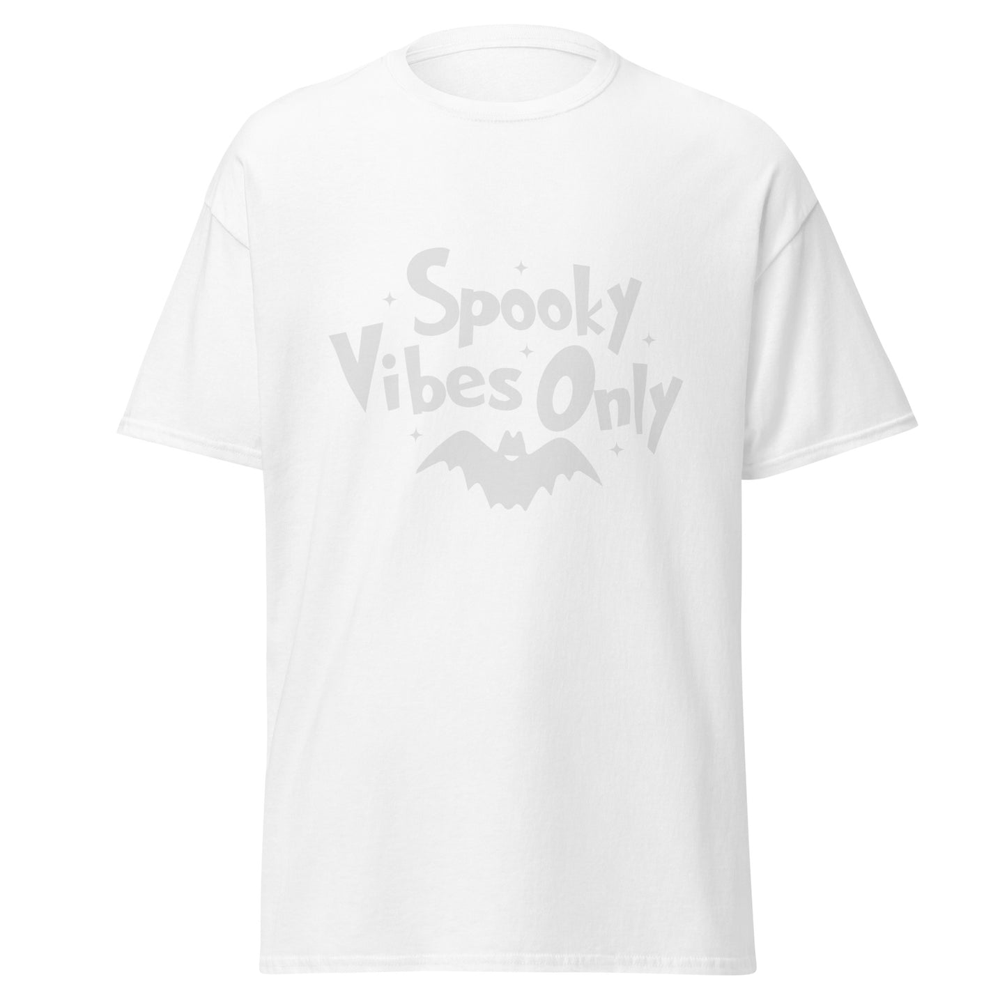 Spooky Vibes Only , Halloween Design Soft Style Heavy Cotton T-Shirt