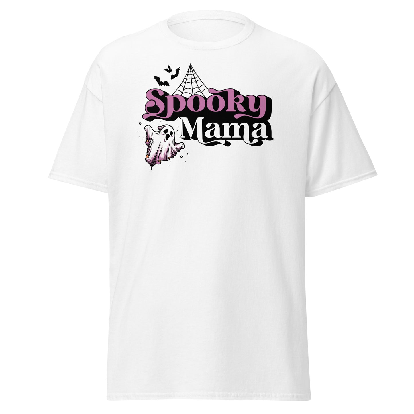 SPOOKY Mama , Halloween Design Soft Style Heavy Cotton T-Shirt