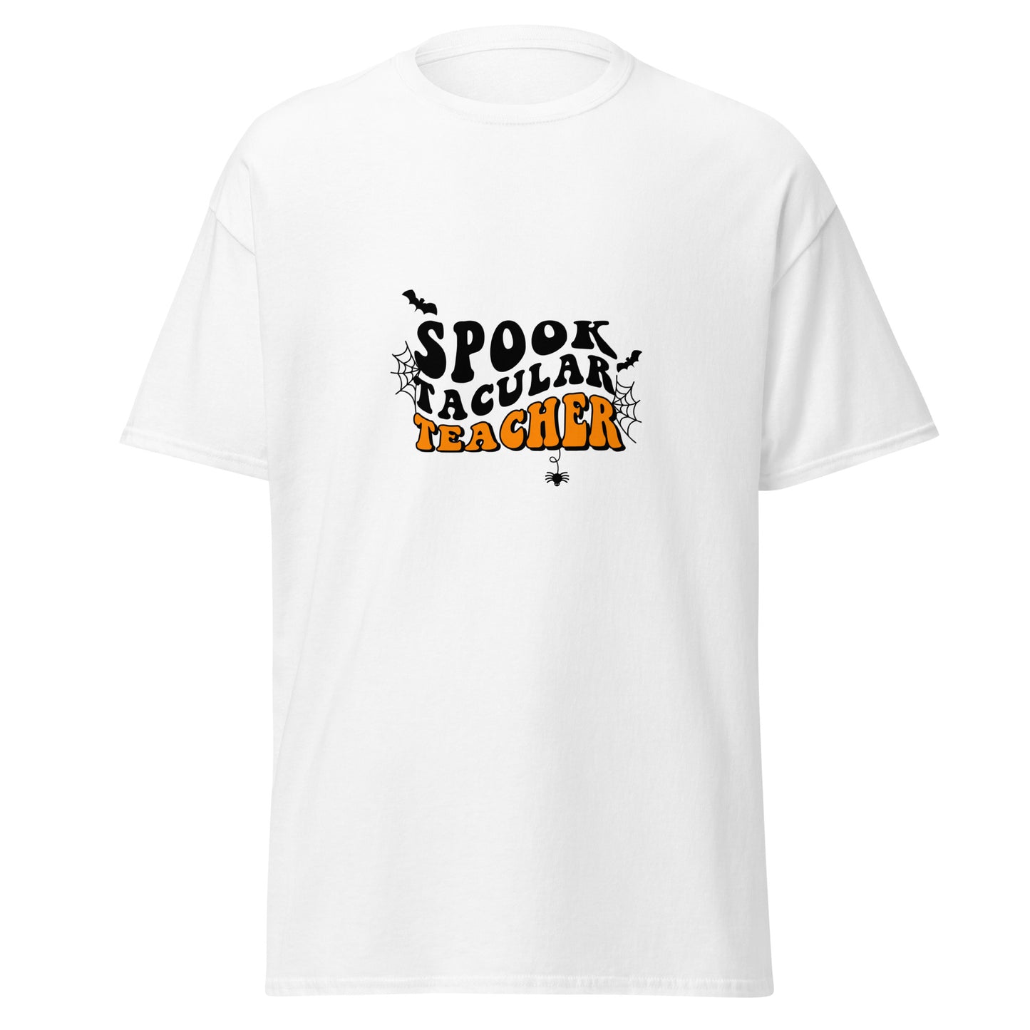 SPOOKYTACULAR TEACHER, Camiseta de algodón pesado de estilo suave con diseño de Halloween