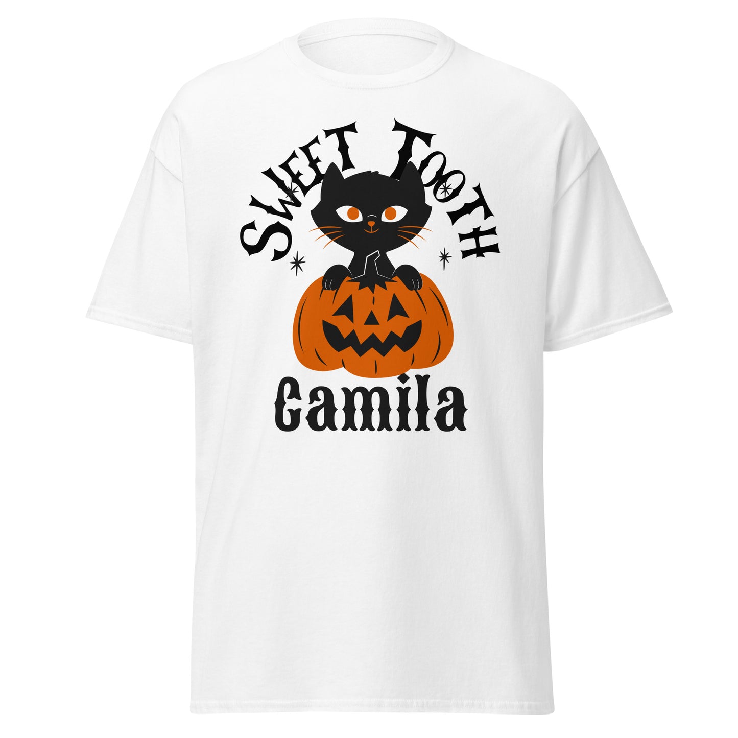 Sweet Tooth Camila, Halloween-Design, weiches T-Shirt aus schwerer Baumwolle