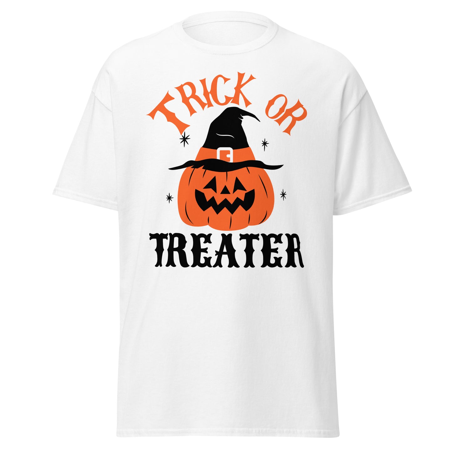 Treat Or Treater, camiseta de algodón pesado de estilo suave con diseño de Halloween