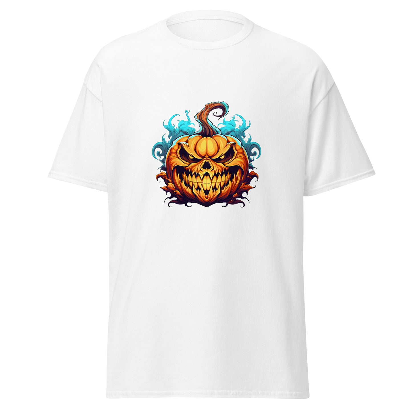 Watercolor Halloween Pumpkin , Halloween Design Soft Style Heavy Cotton T-Shirt