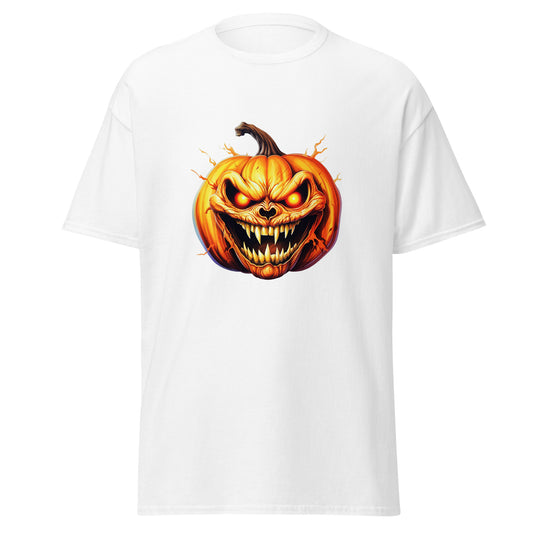 Aquarell-Halloween-Kürbis, Halloween-Design, weiches T-Shirt aus schwerer Baumwolle