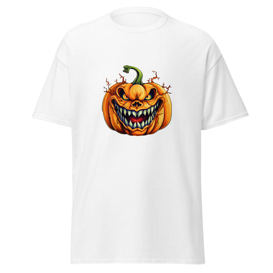 Aquarell-Halloween-Kürbis, Halloween-Design, weiches T-Shirt aus schwerer Baumwolle