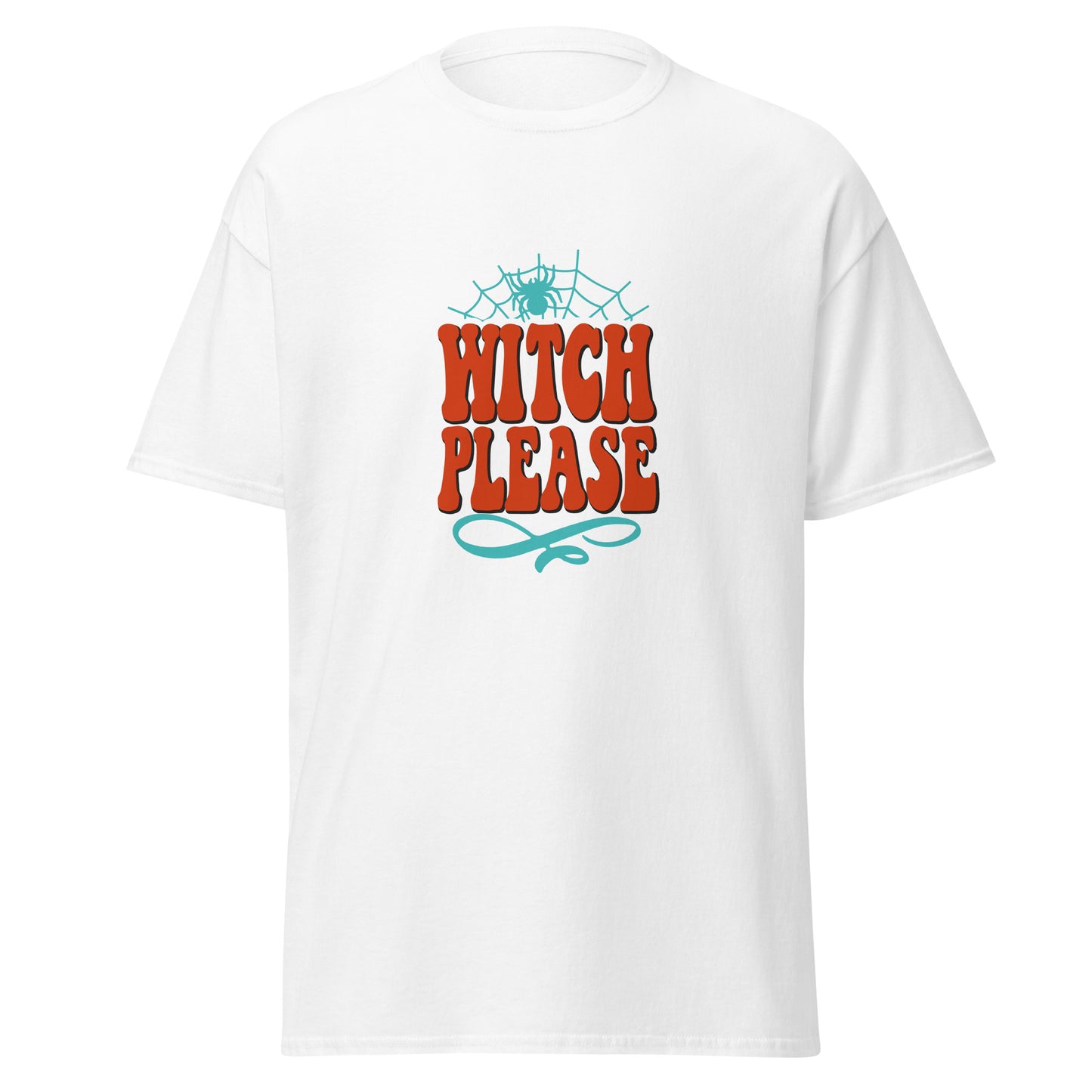 Witch Please , Halloween Design Soft Style Heavy Cotton T-Shirt