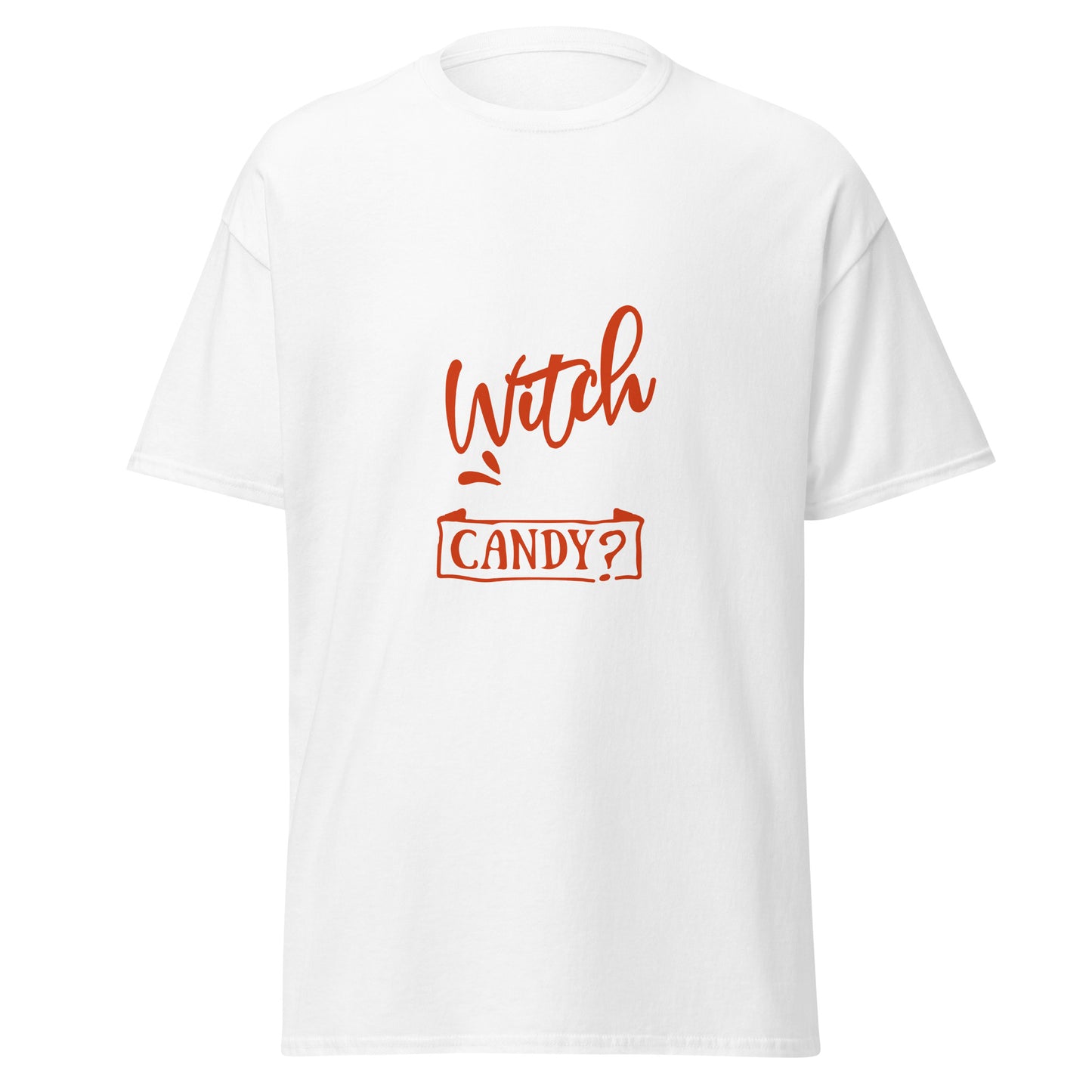 Witch Way to the Candy, camiseta de algodón pesado de estilo suave con diseño de Halloween