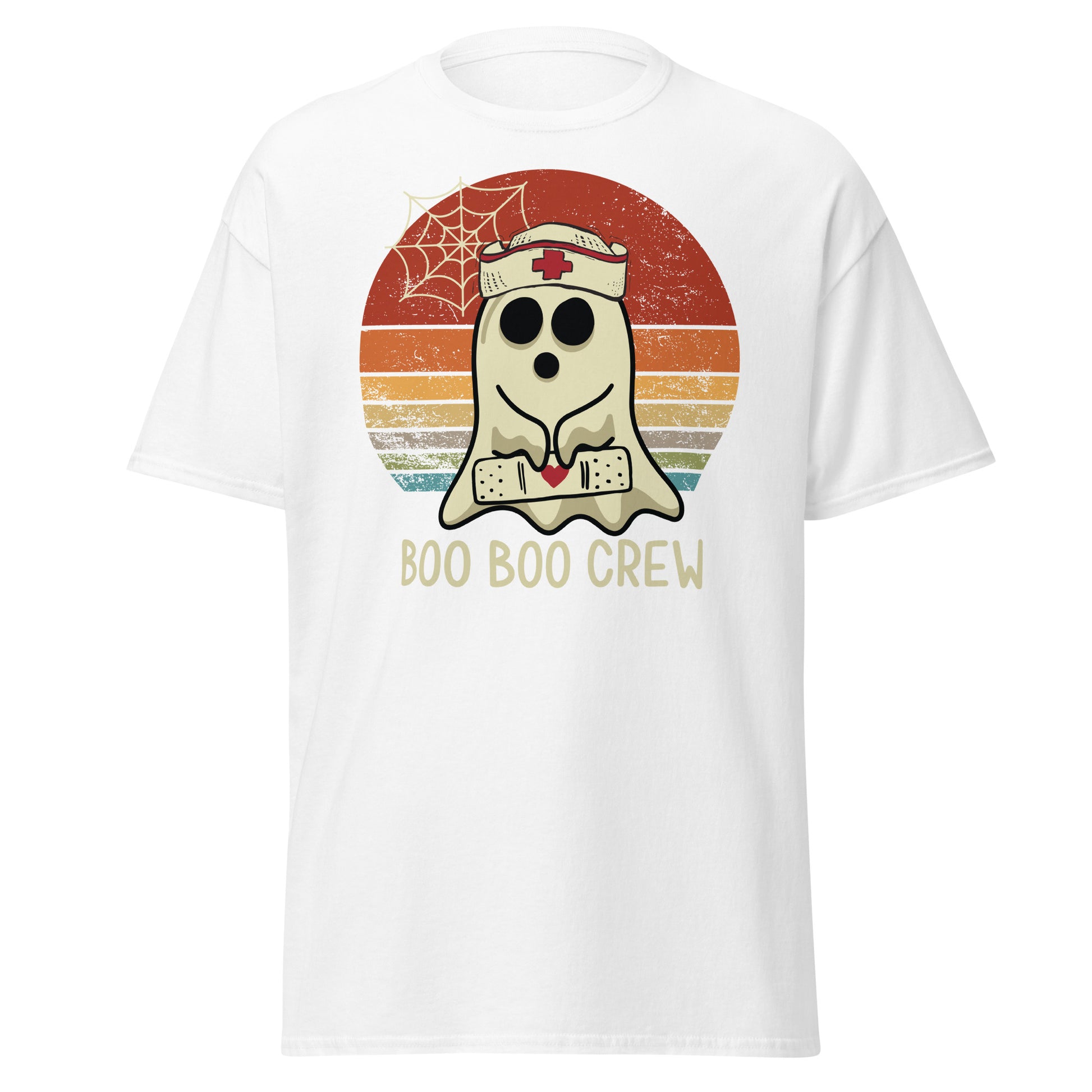 Funny 'Boo Boo Crew Nurse': Soft Style Halloween Tee