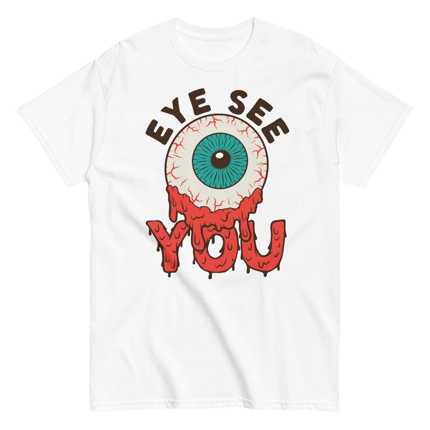 Eerie Gaze: Halloween Soft Tee - Unveil the Eye See You Vibe