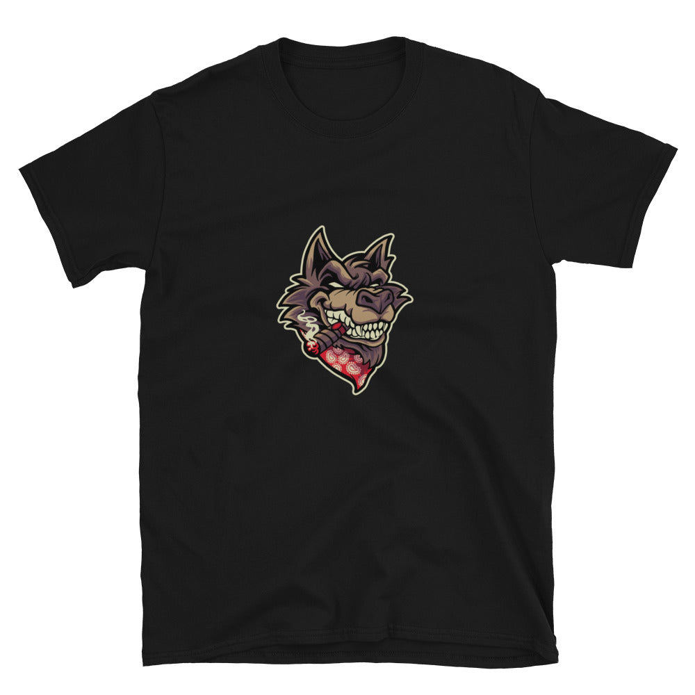 Wolf head & cigar Fit Unisex Softstyle T-Shirt