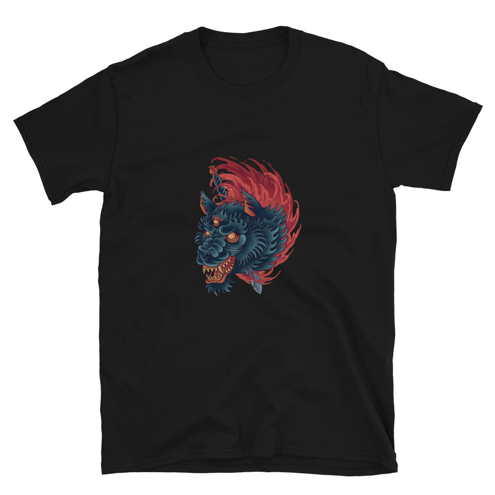 Slaughter Head Angry Wolf Fit Unisex Softstyle T-Shirt