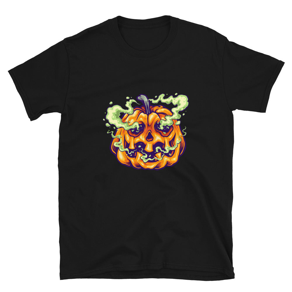 Espeluznante humo de calabaza halloween Fit Unisex Softstyle Camiseta