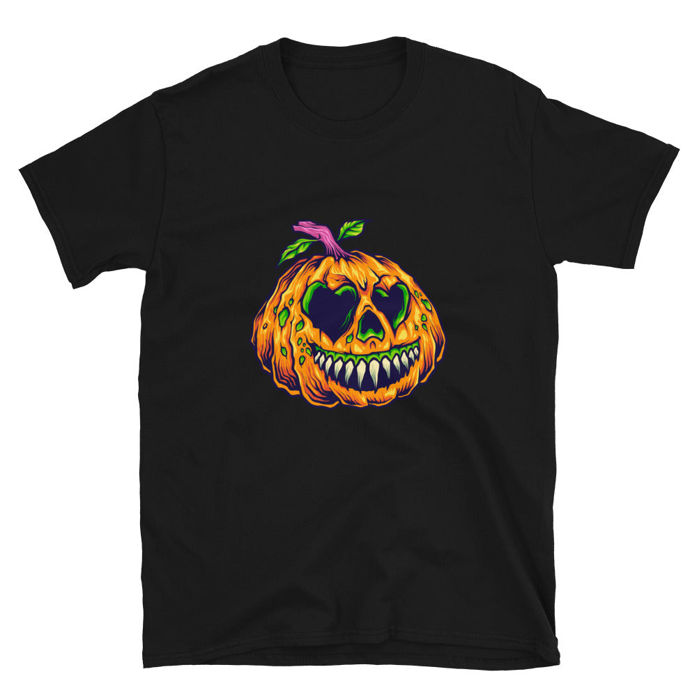 Scary evil pumpkins halloween Fit Unisex Softstyle T-Shirt