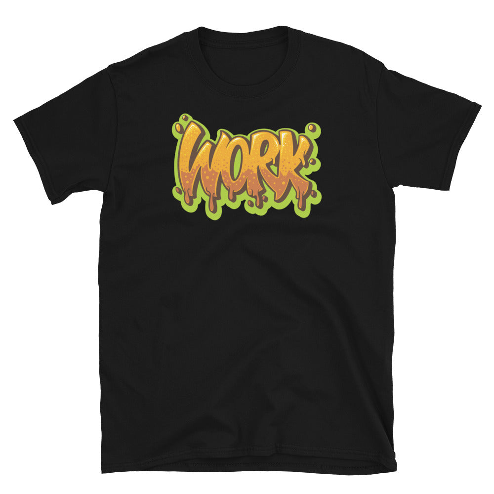 Work Text Hip Hop Style Hand Drawn Fit Unisex Softstyle T-Shirt