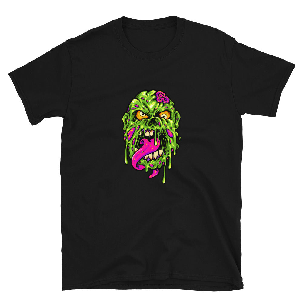 Zombie Head Horror Cartoon Fit Camiseta unisex de estilo suave