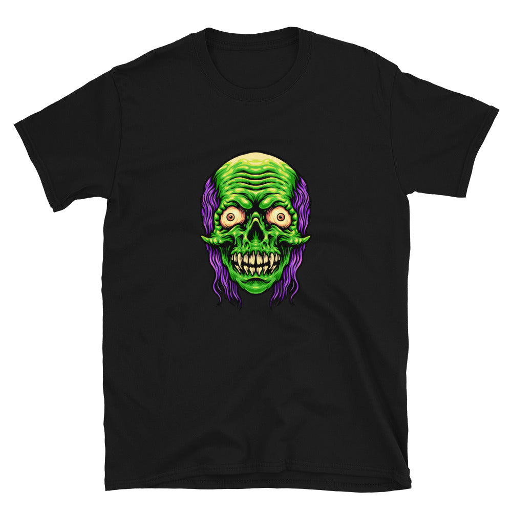 Scary Skull Zombie Mascot Fit Camiseta unisex de estilo suave