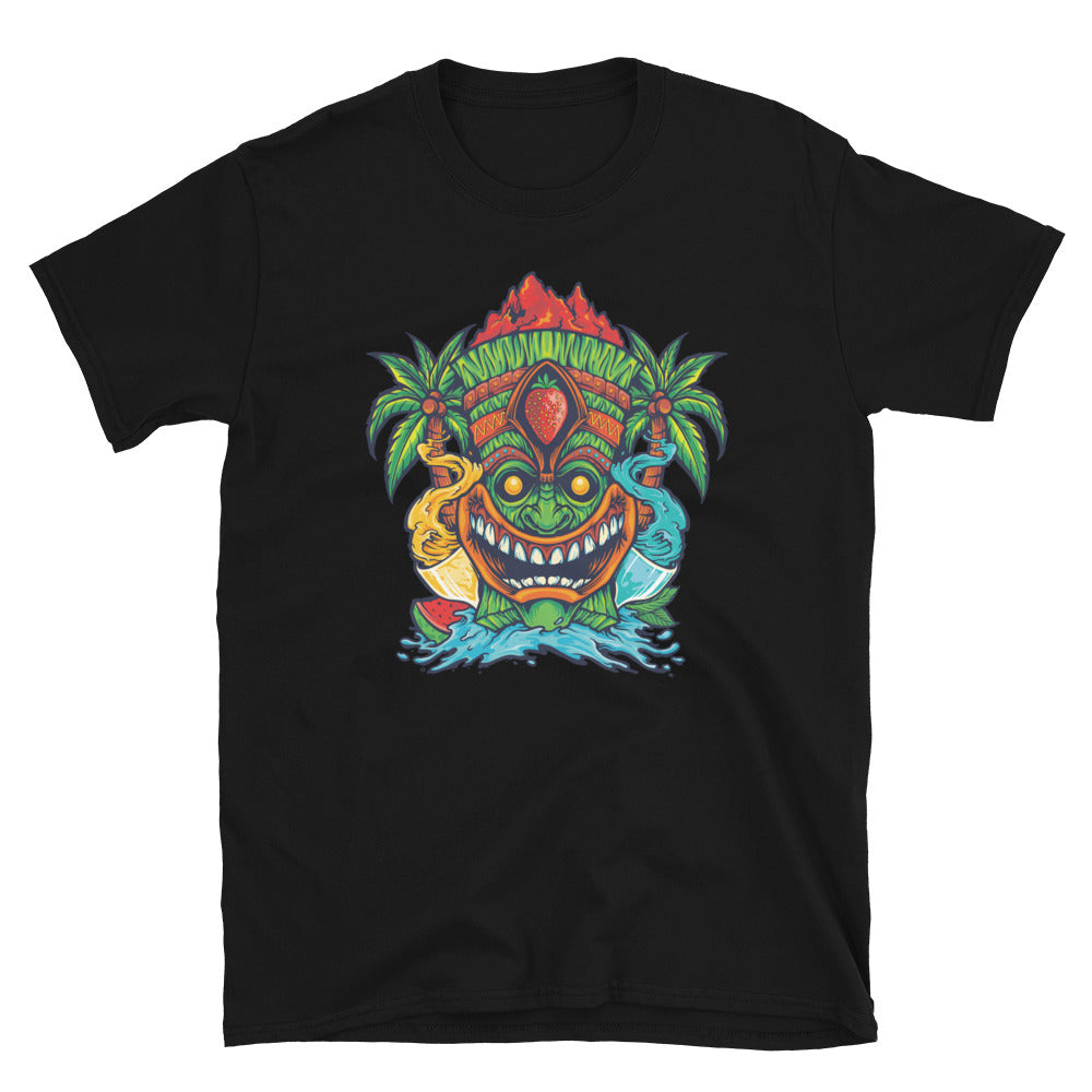 Tiki Tropical Cocktail Drinks Classic Fit Unisex Softstyle T-Shirt