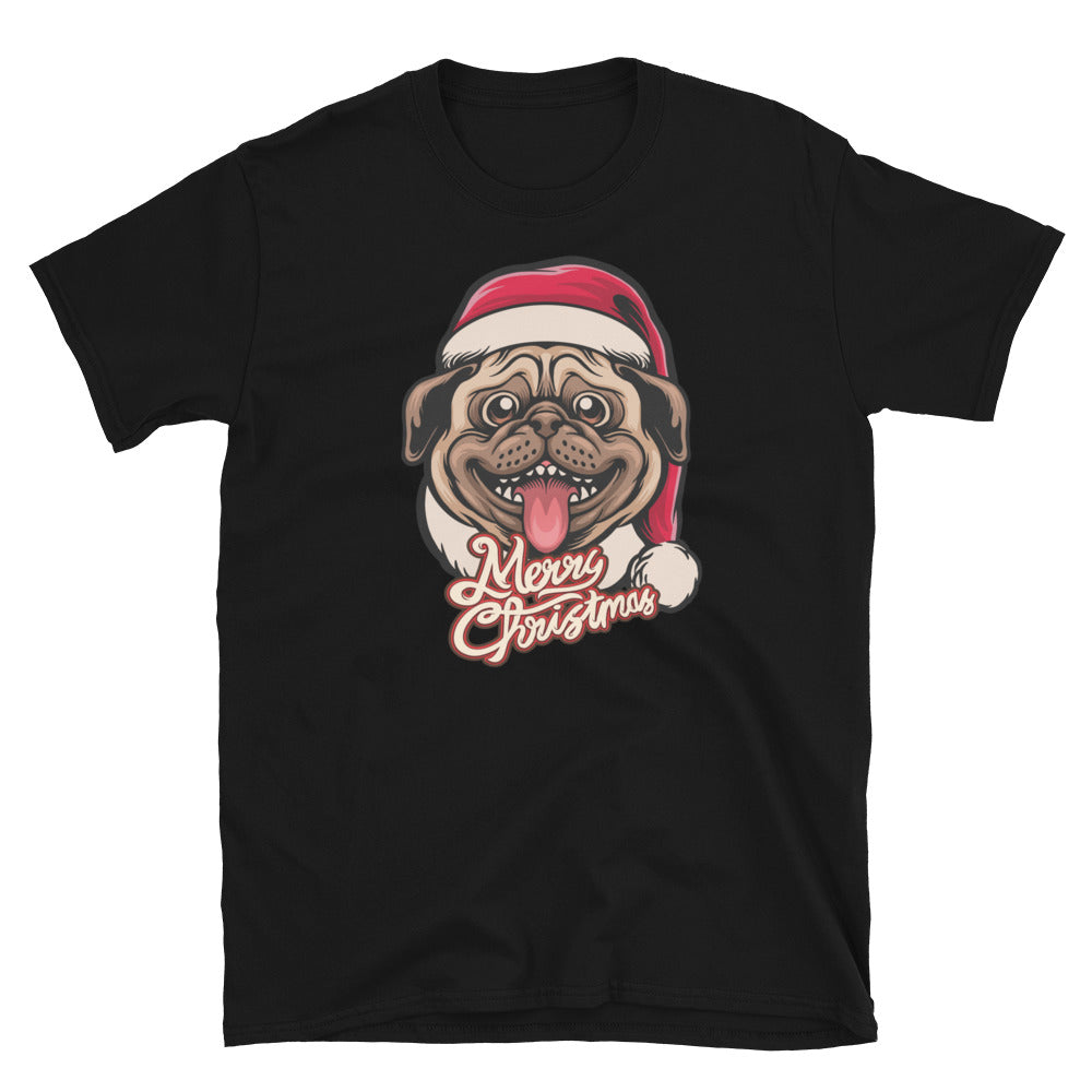 Cute Pug, Merry Christmas