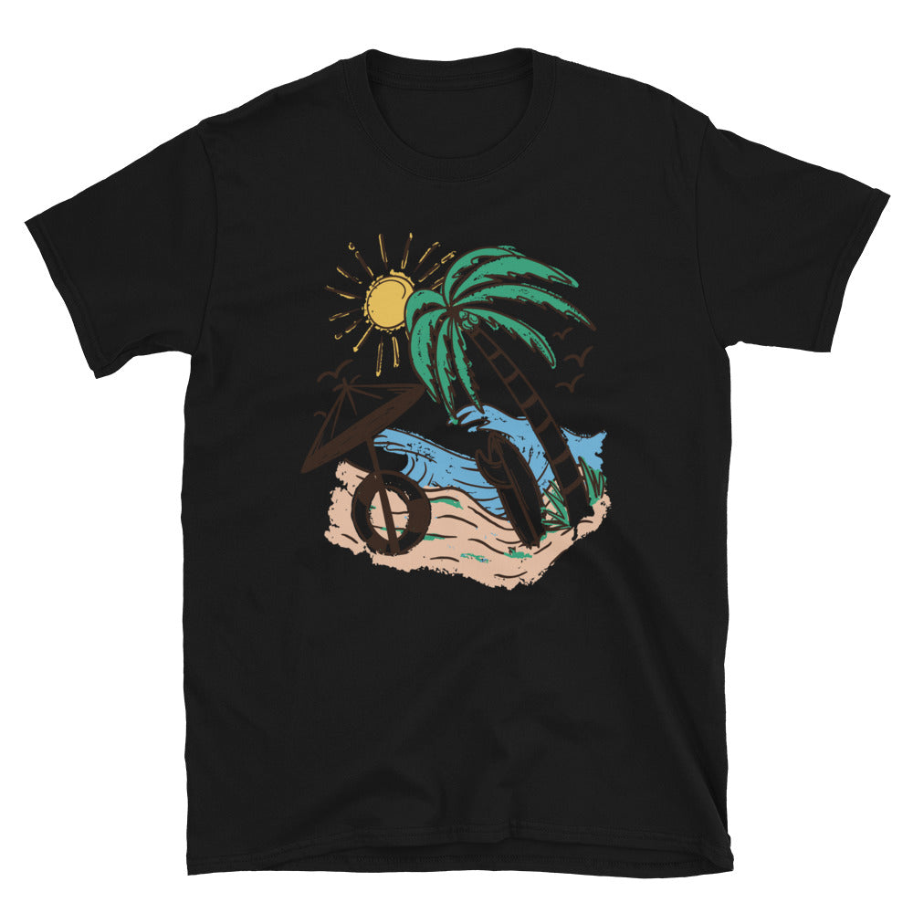 Sommer Retro Surf Fit Unisex Softstyle T-Shirt