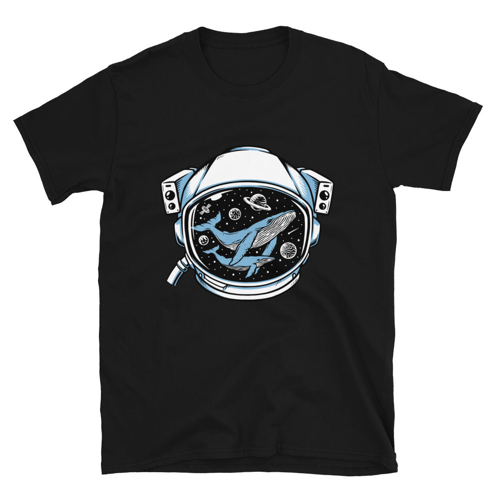 Ballena en casco de astronauta Fit Unisex Softstyle Camiseta