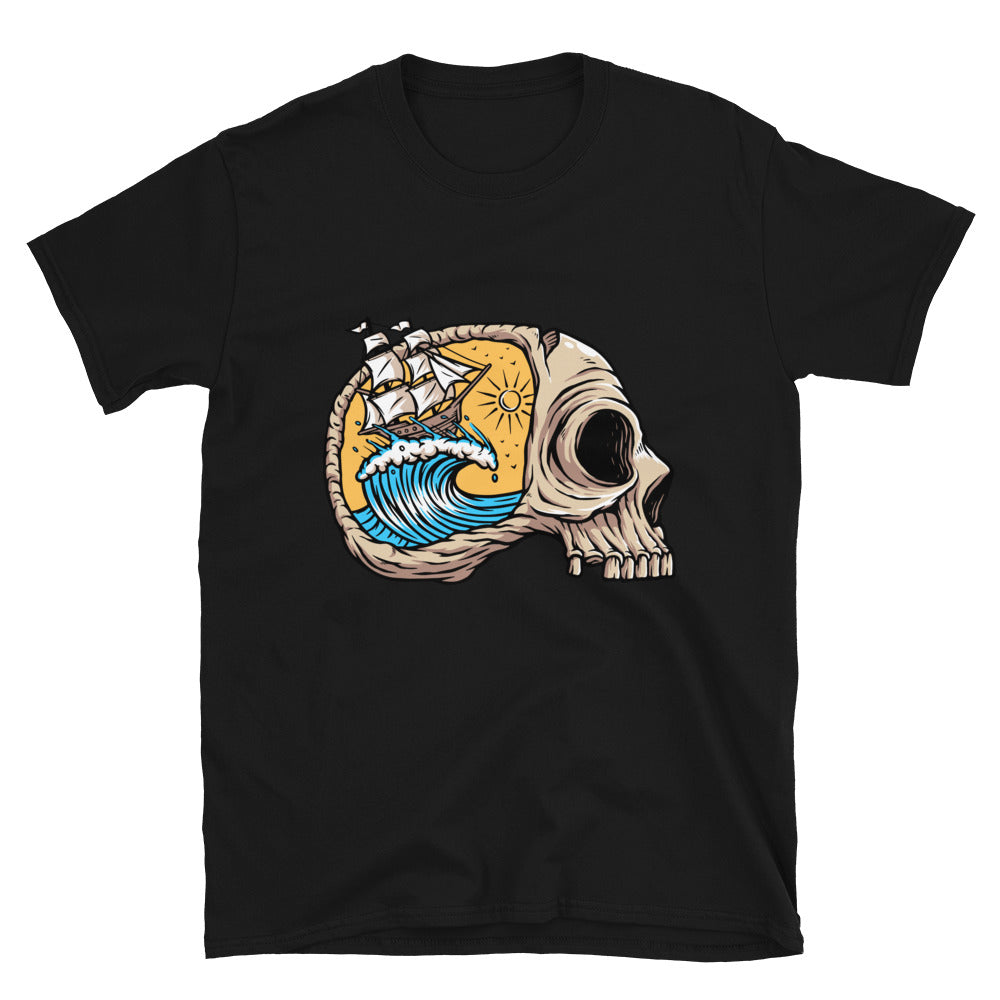 Sailing on the ocean of horror Fit Unisex Softstyle T-Shirt