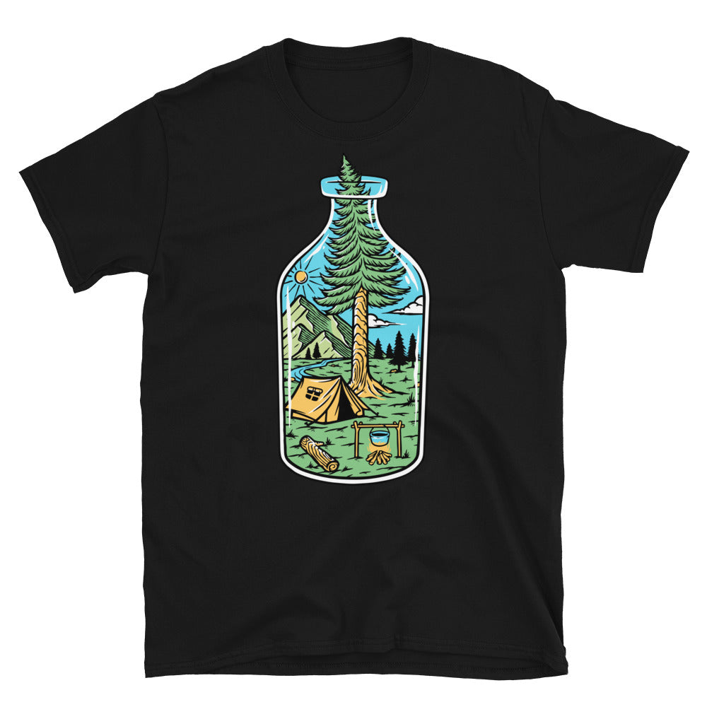 Naturaleza en la botella Fit Unisex Softstyle Camiseta