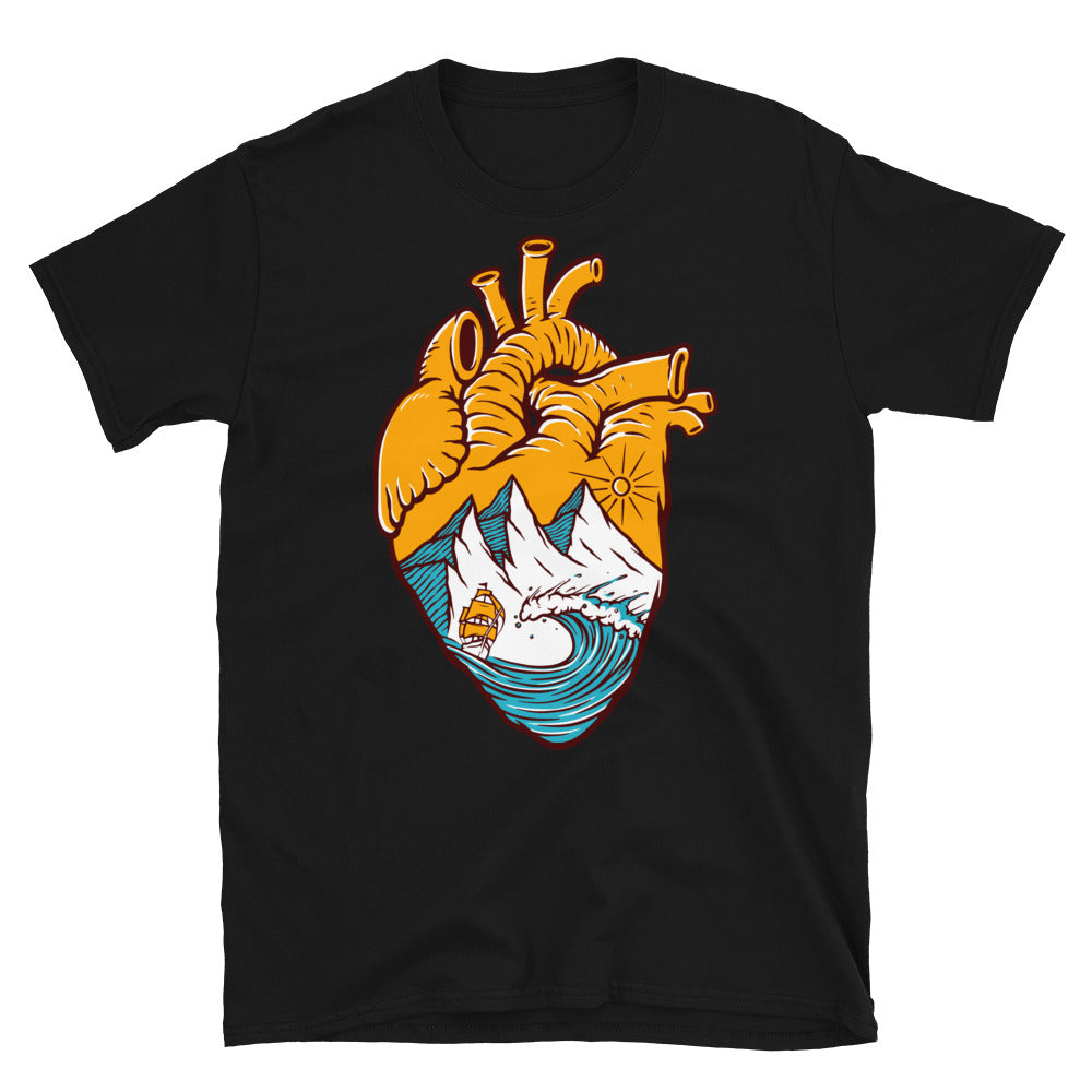 Sailing in my heart Fit Unisex Softstyle T-Shirt