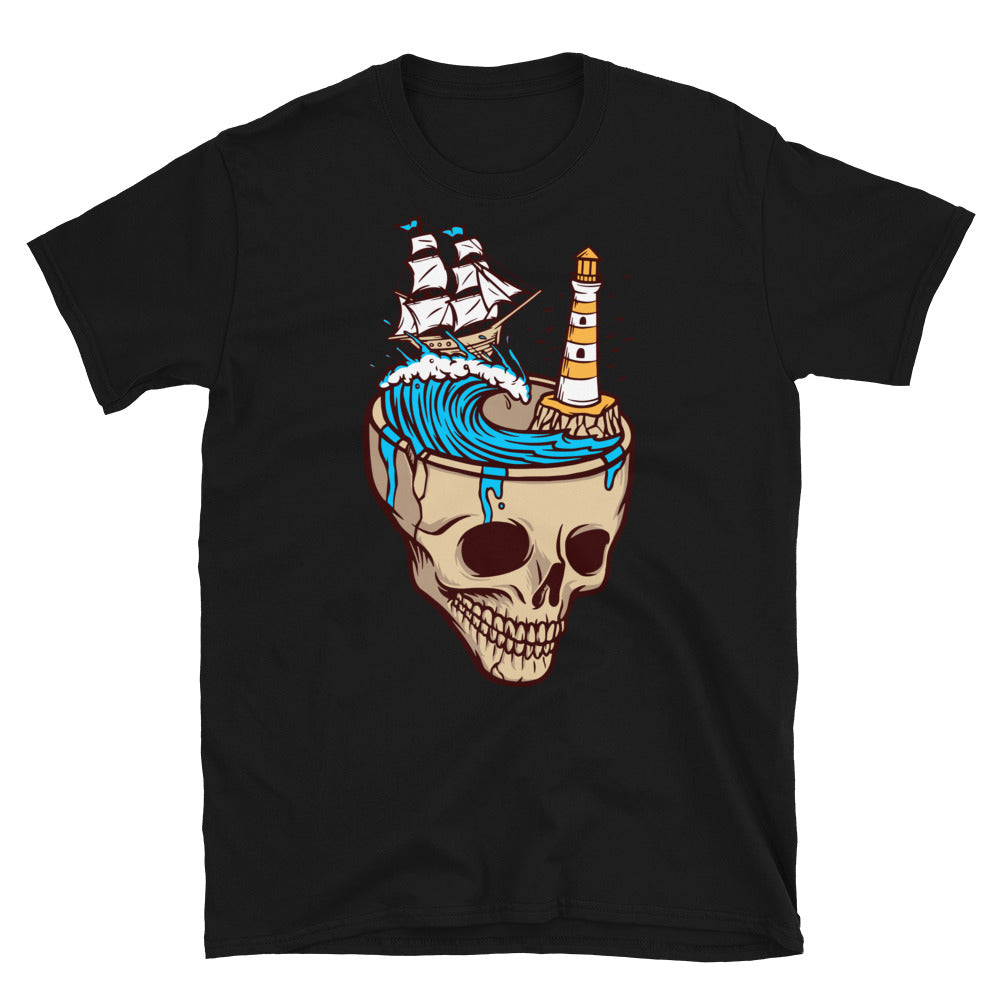 Aventura en el mar de terror Fit Unisex Softstyle Camiseta