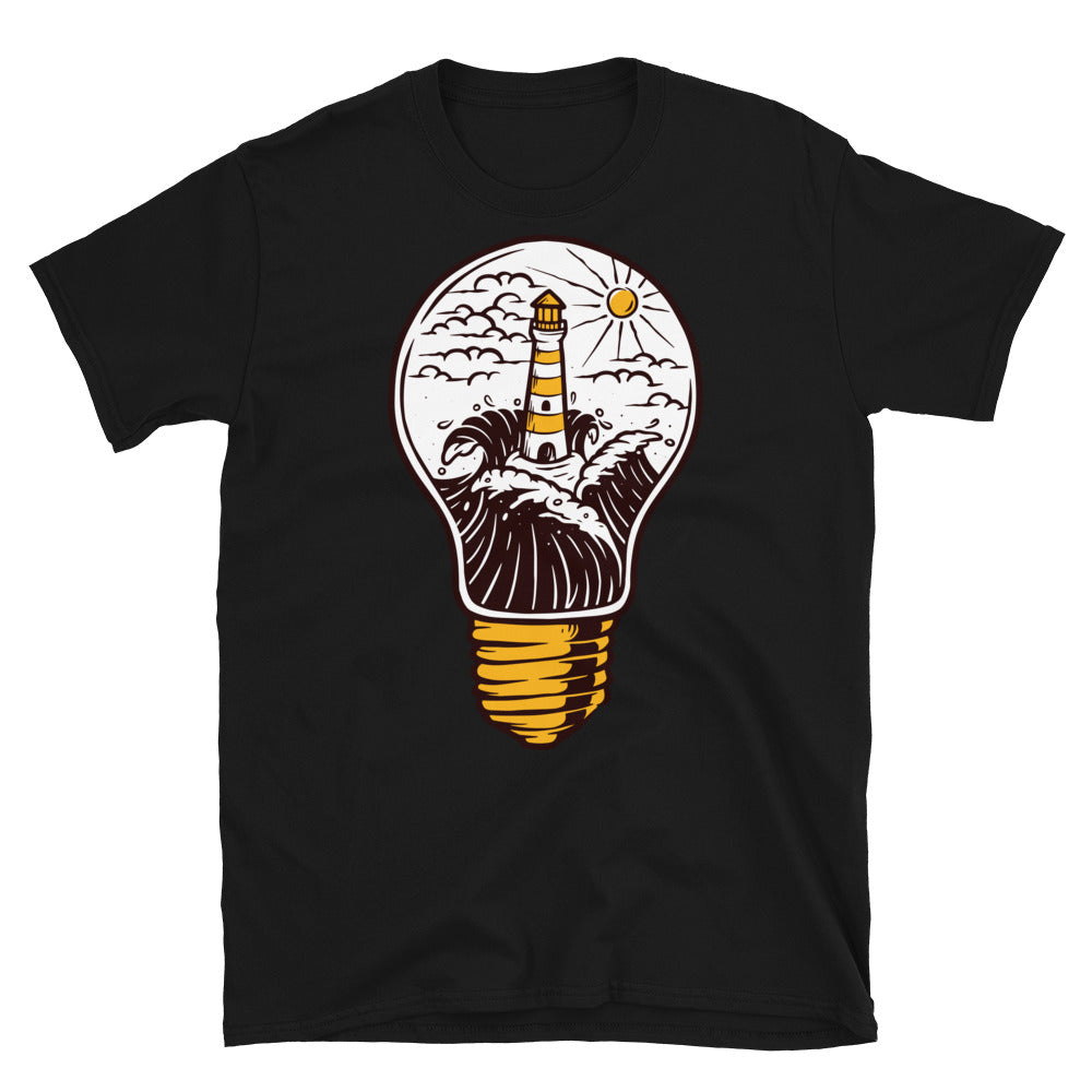 Lighthouse and lamp Fit Unisex Softstyle T-Shirt