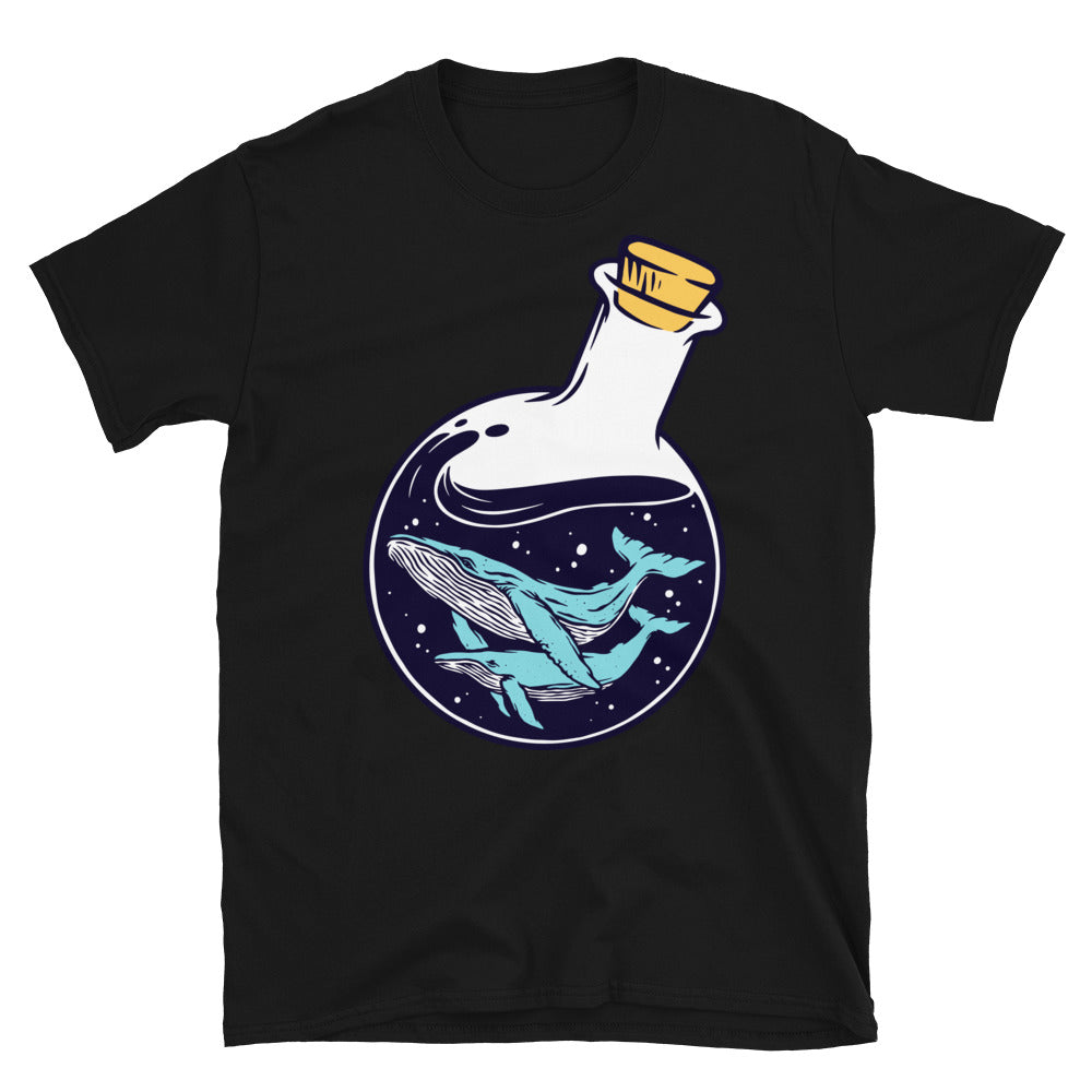 whale bottle Fit Unisex Softstyle T-Shirt