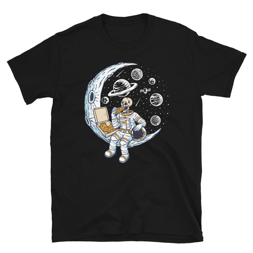 Astronauts Eat's Pizza on the Moon - Fit Unisex Softstyle T-Shirt