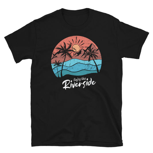 Enjoy the Riverside Sunset - Fit Unisex Softstyle T-Shirt