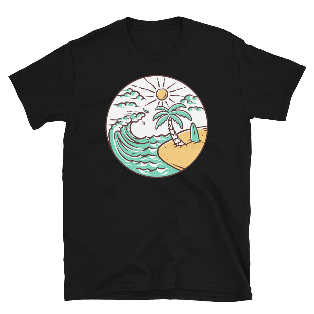 Nature beach view Fit Unisex Softstyle T-Shirt