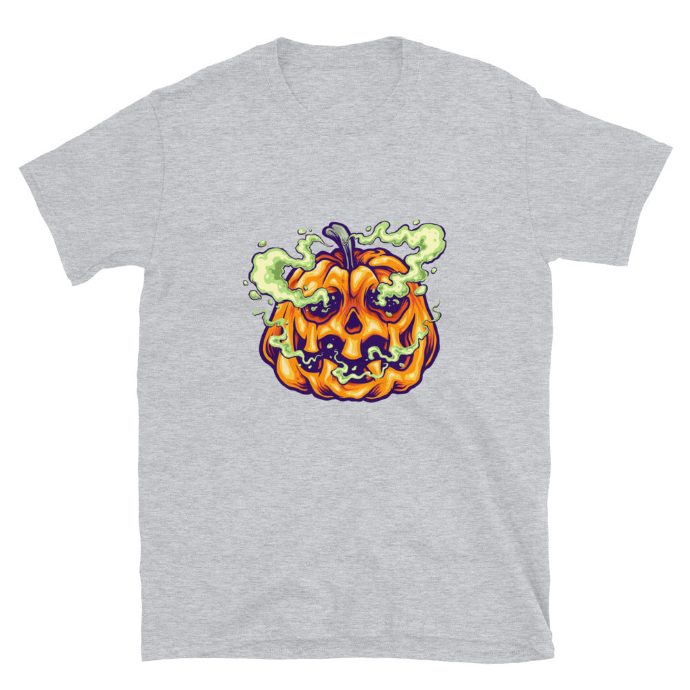 Gruseliges Kürbisrauch Halloween Fit Unisex Softstyle T-Shirt