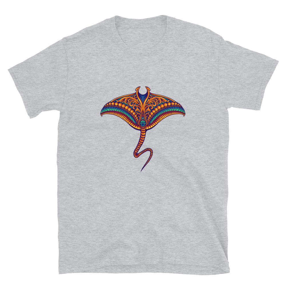 Stingray pescado vintage Fit Unisex Softstyle camiseta