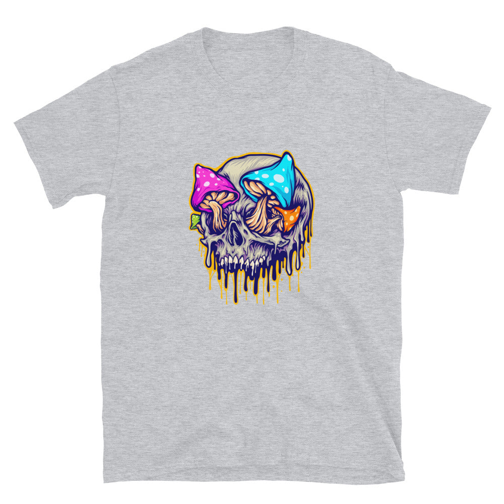 Setas de calavera aterradoras derretidas coloridas Fit Unisex Softstyle Camiseta