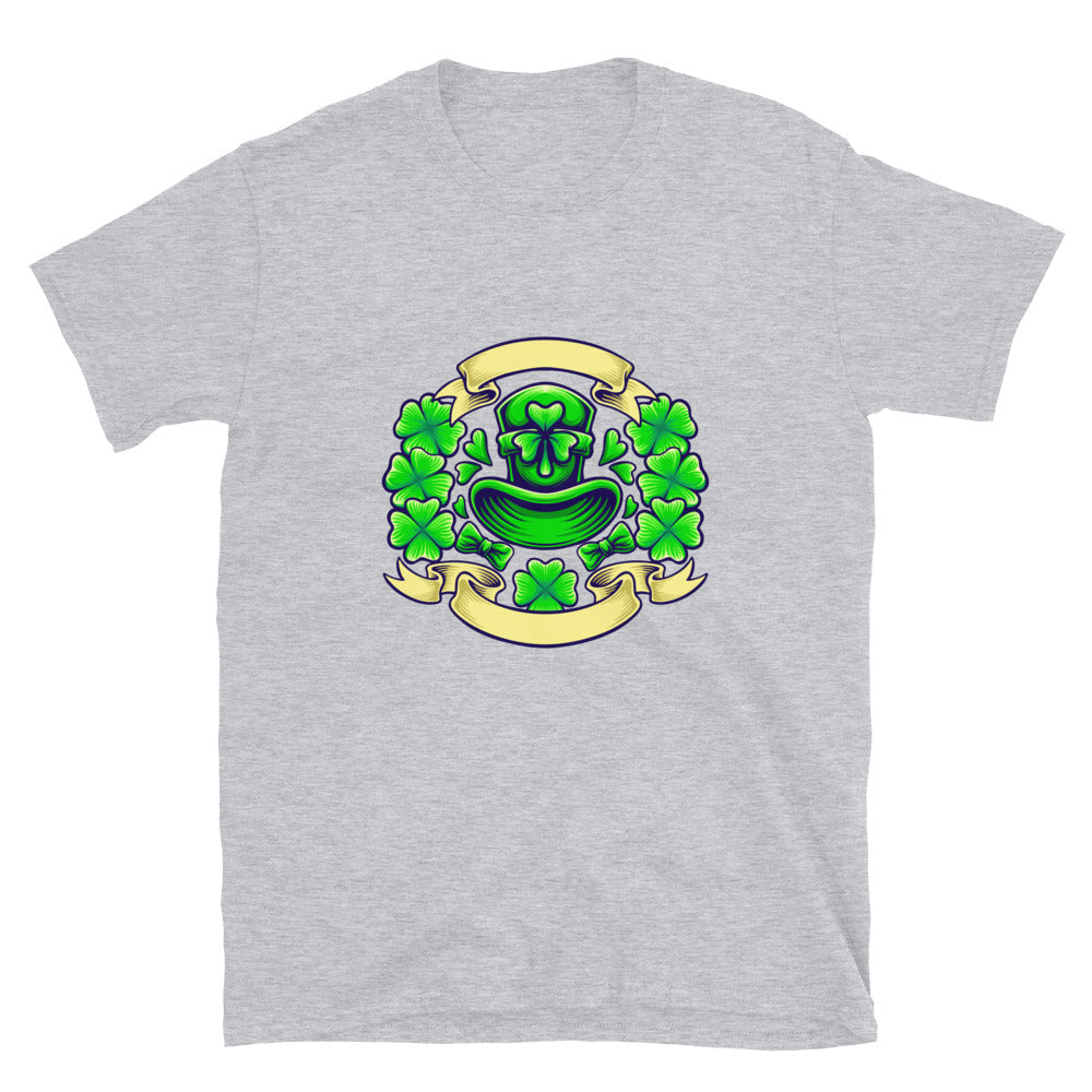 Día del trébol de San Patricio con camiseta Softstyle unisex de ajuste vintage