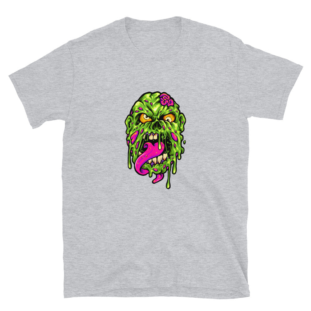 Zombie Head Horror Cartoon Fit Camiseta unisex de estilo suave