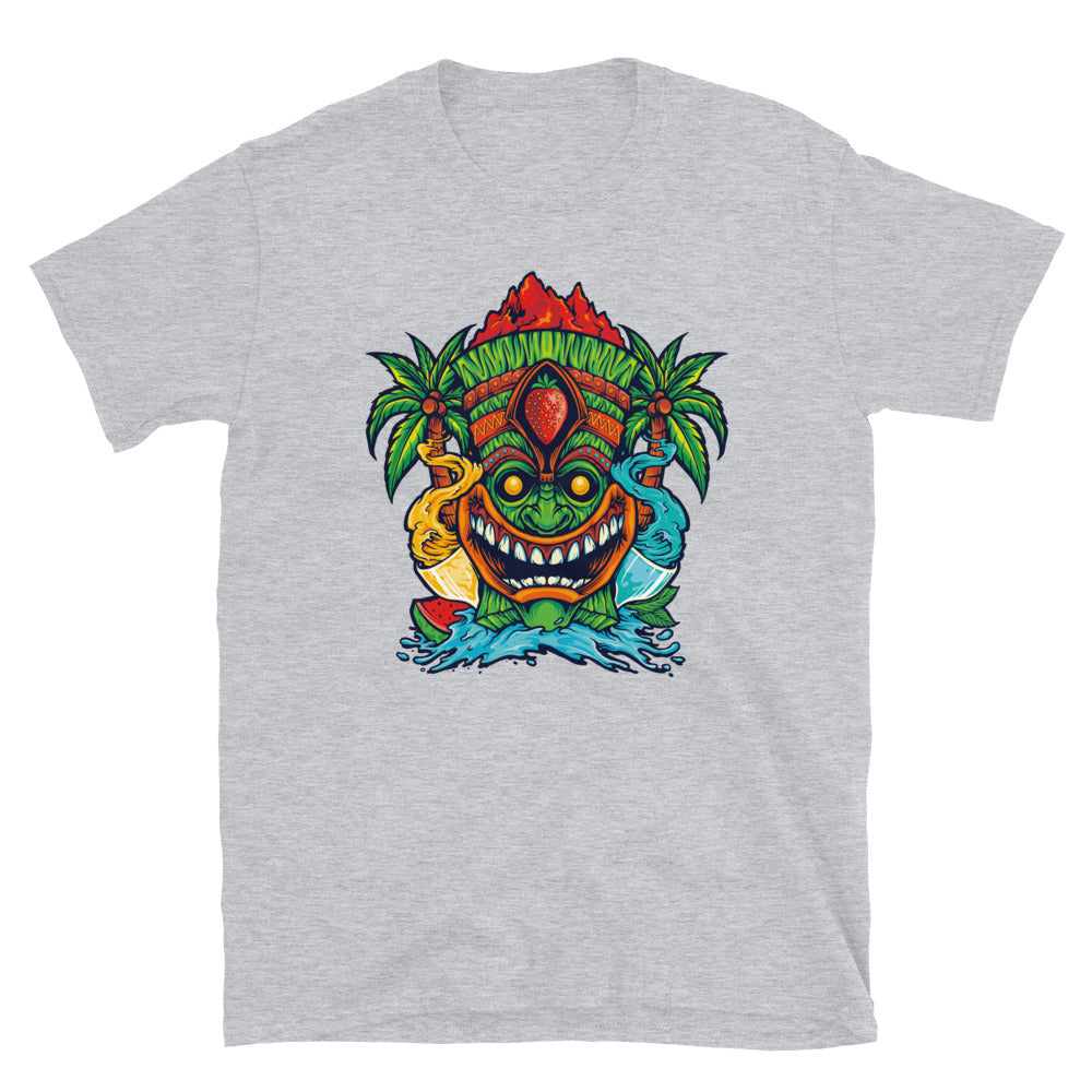 Tiki Tropical Cocktail Drinks Classic Fit Unisex Softstyle T-Shirt