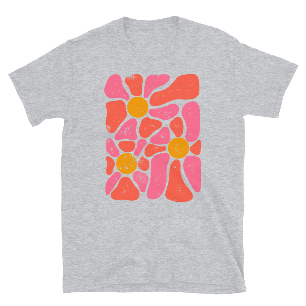 1970's Disco Flower Power - Fit Unisex Softstyle T-Shirt