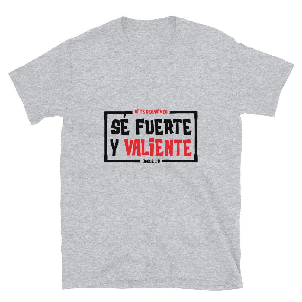 S Fuerte y Valiente, Josué 1 9 Fit Camiseta Softstyle Unisex