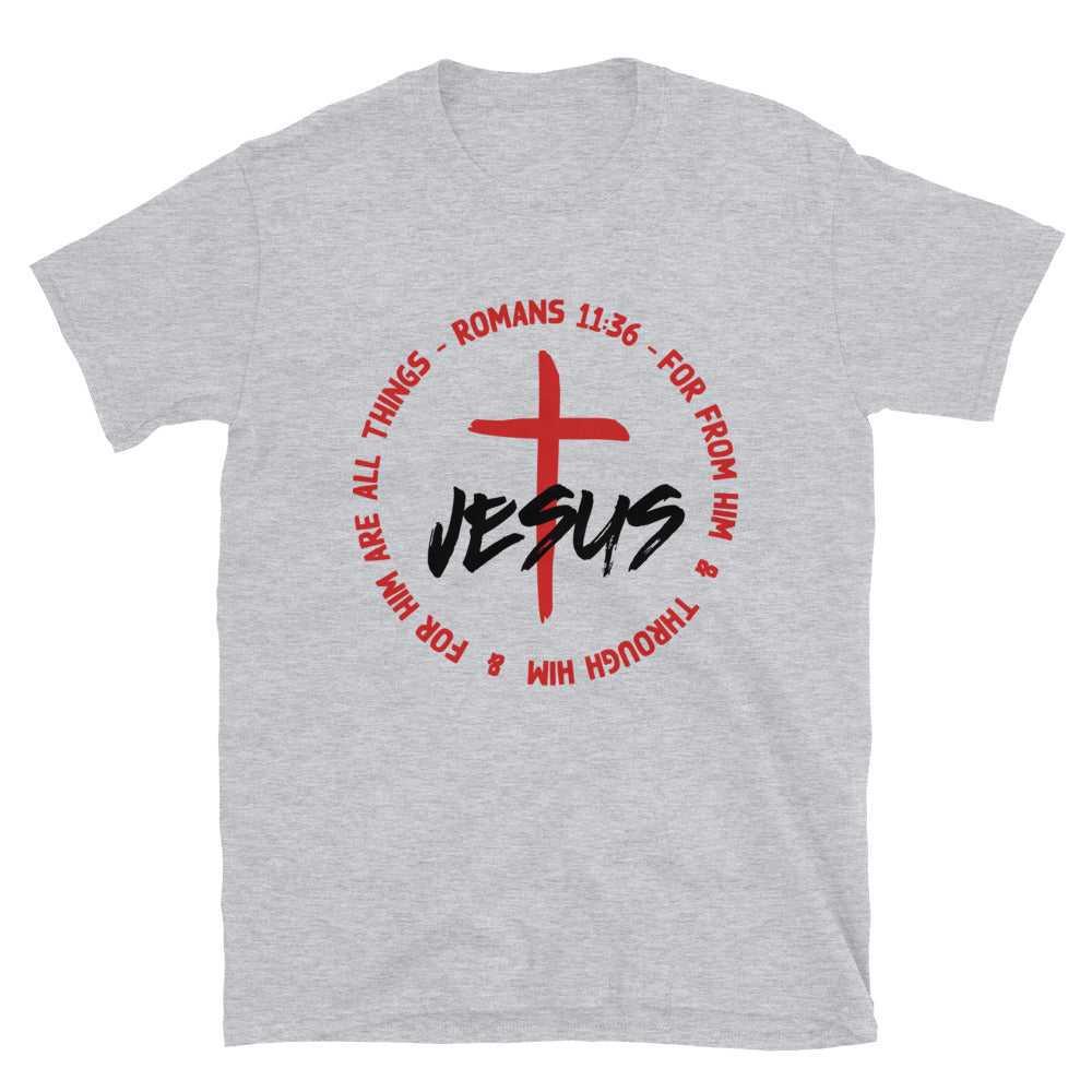 Romans 1136 Scripture Verse Fit Unisex Softstyle T-Shirt